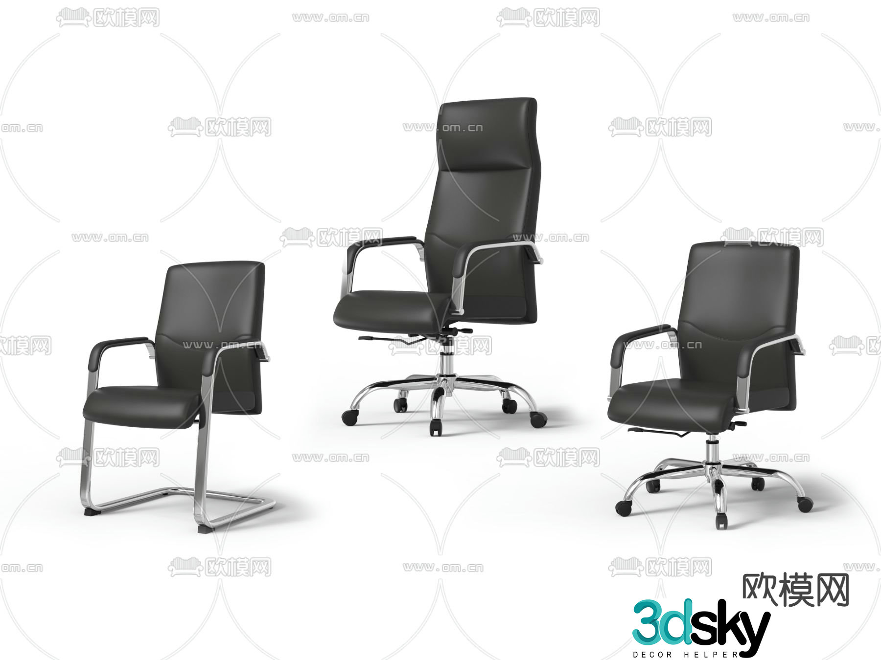 Office chair executive chair 3d model