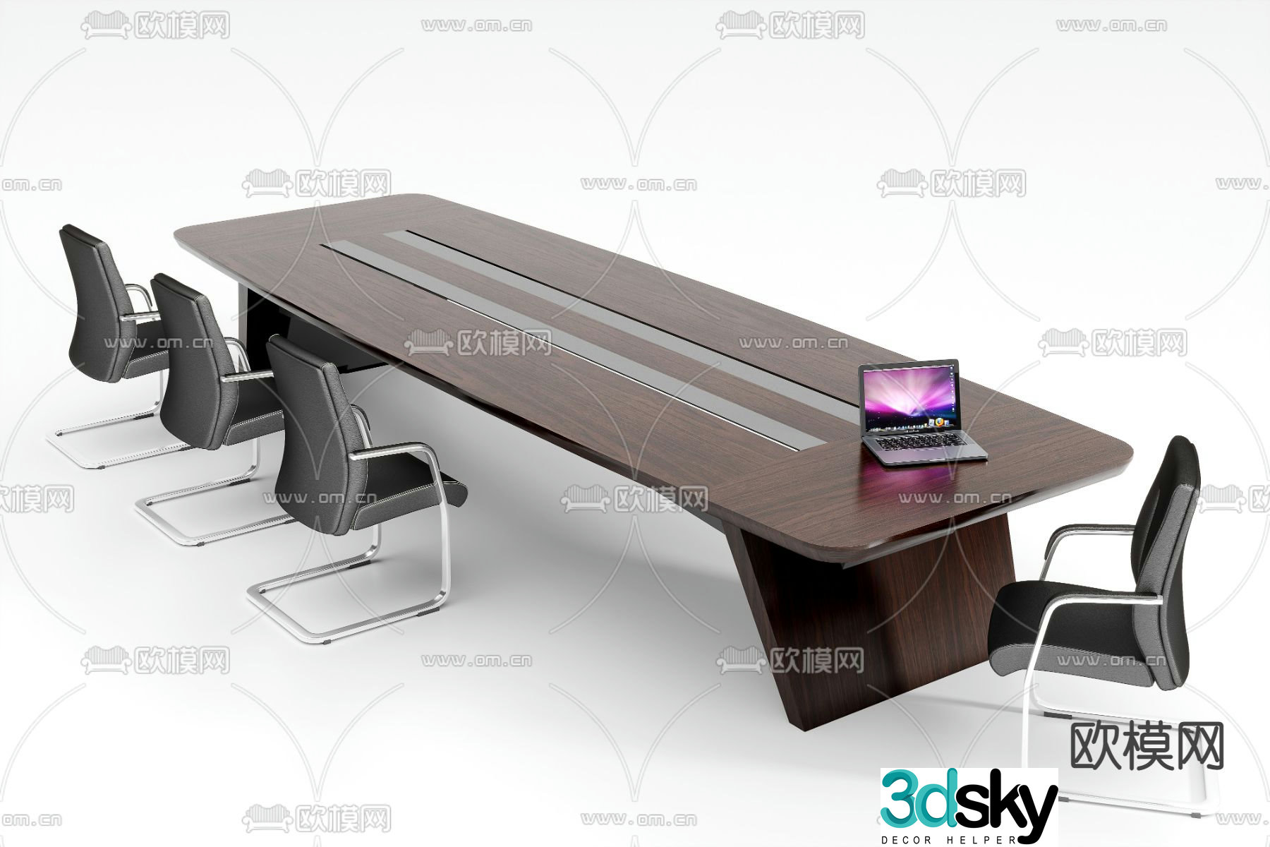 Conference tables and chairs conference table 3d model