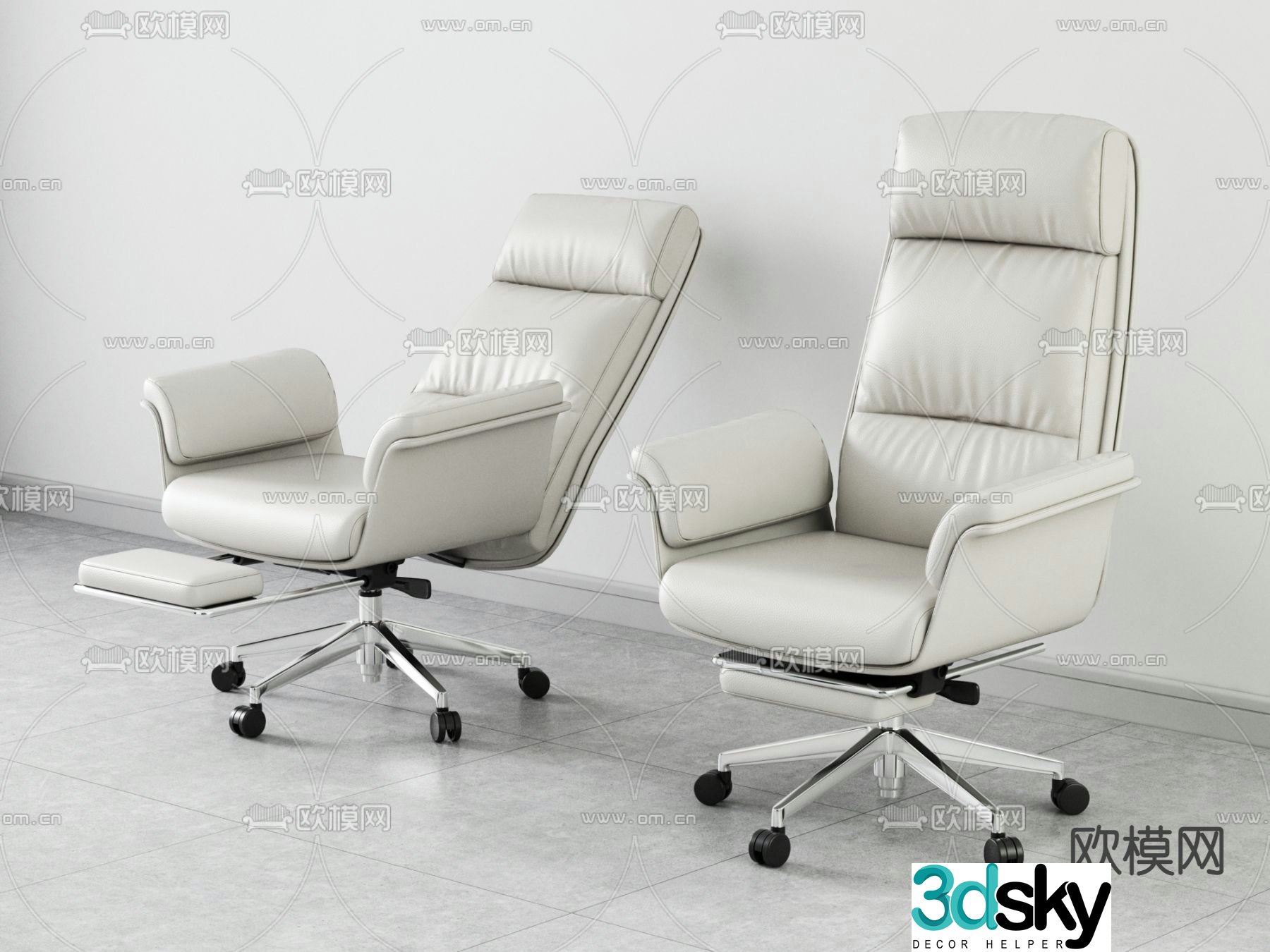 Office chair executive chair boss chair 3d model