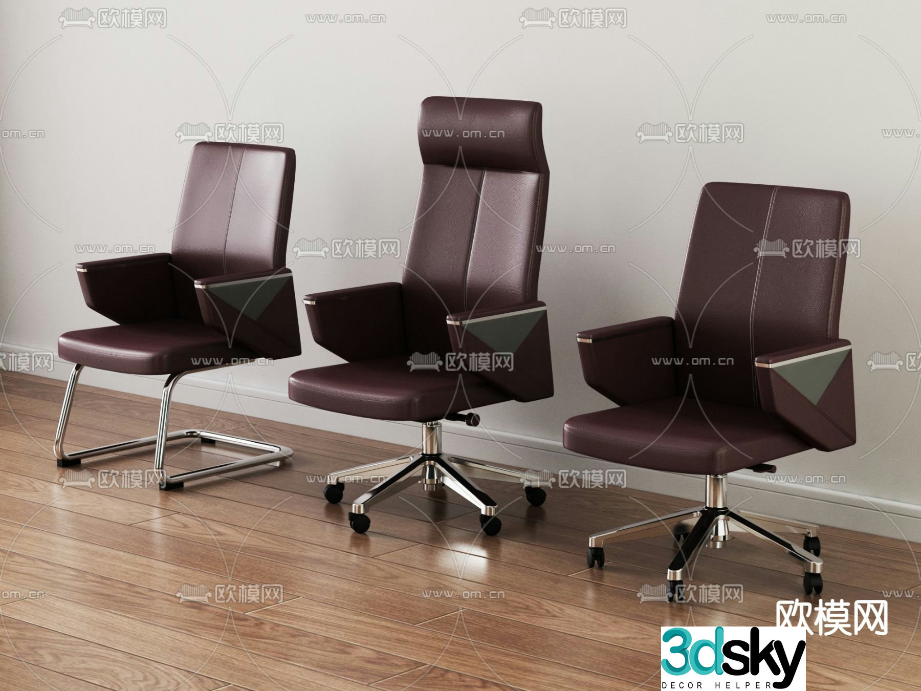Office chair executive chair boss chair 3d model