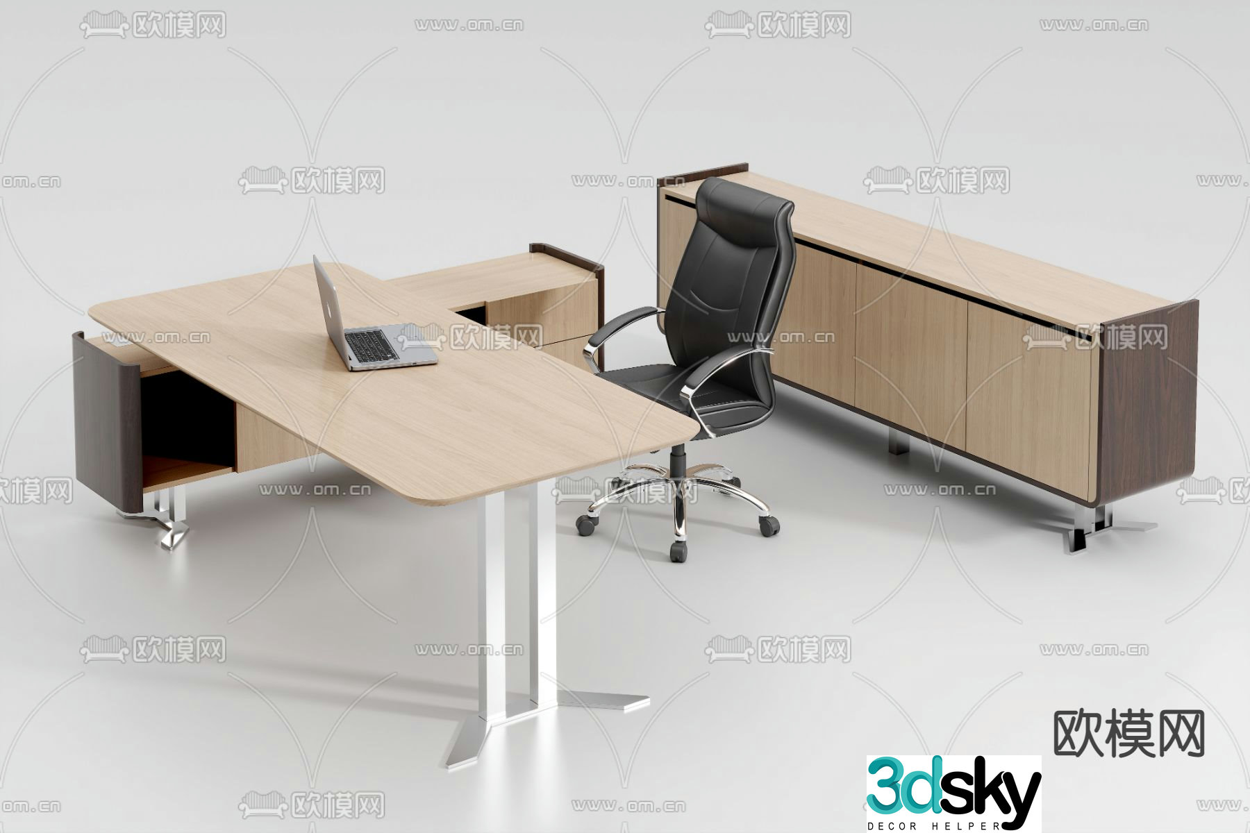 Desk desk manager desk 3d model