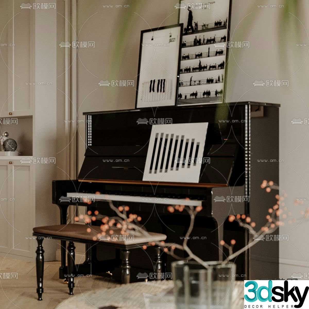 piano 3d model