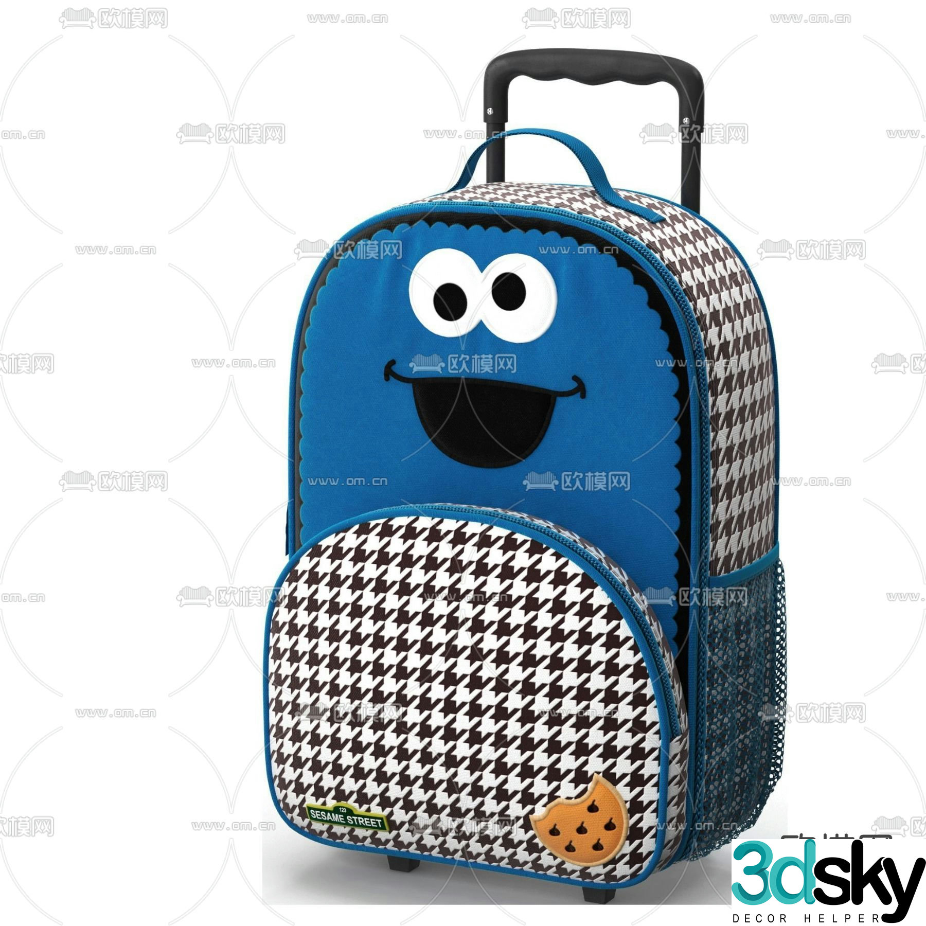 Cartoon schoolbag children’s schoolbag 3d model