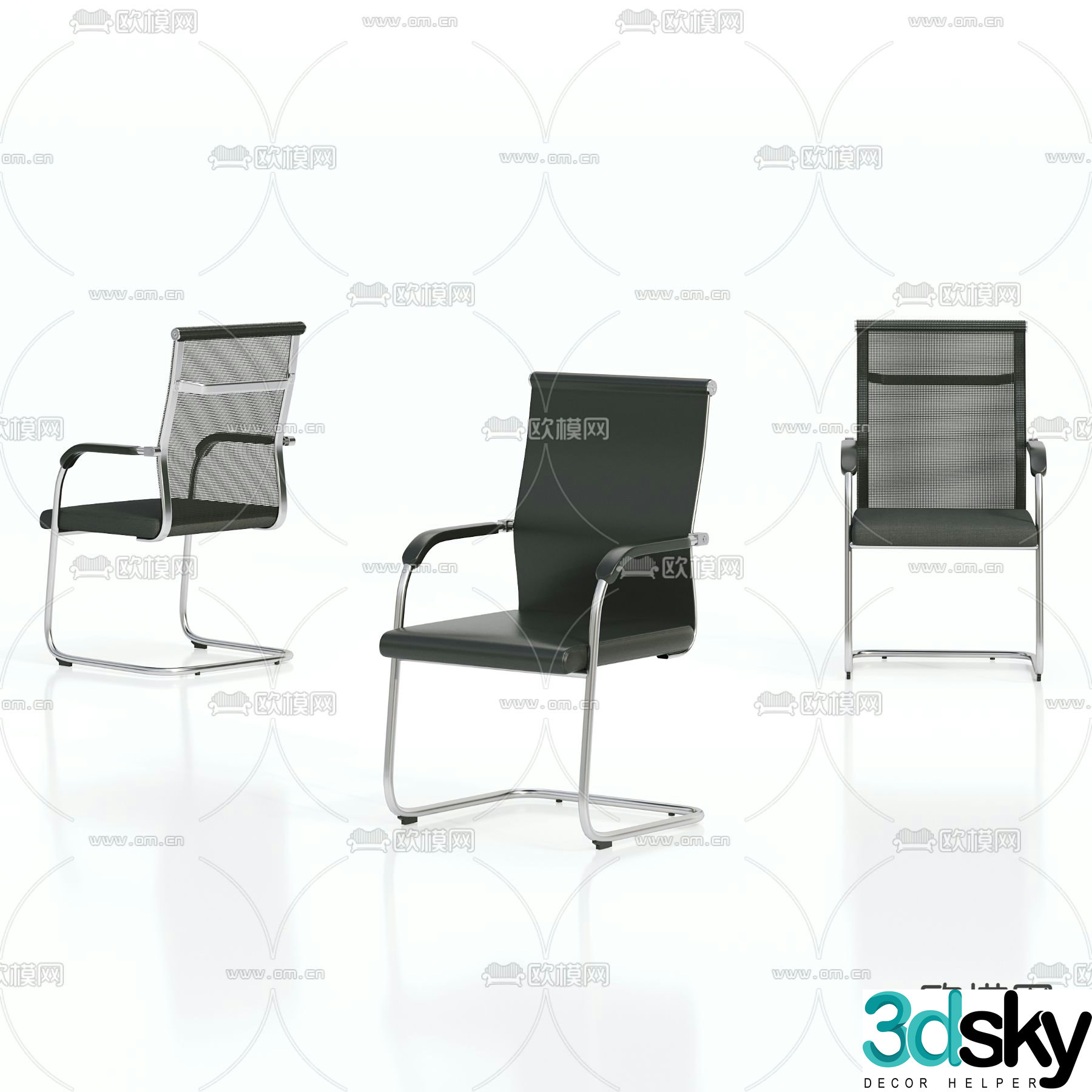Office chair staff chair shift chair 3d model