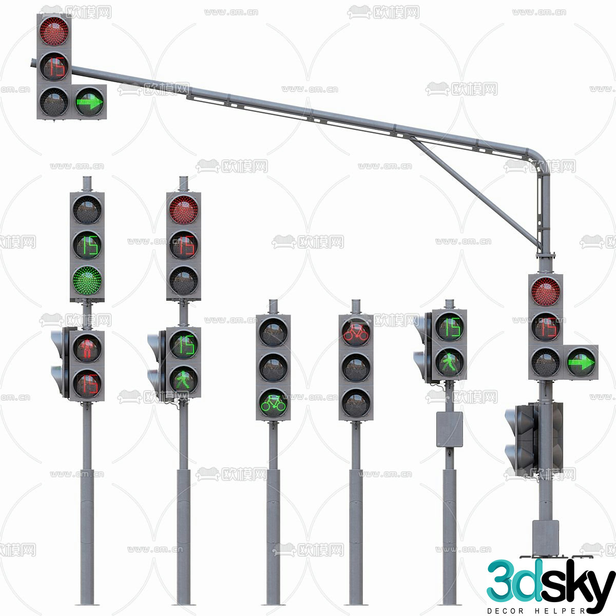 traffic light traffic light 3d model