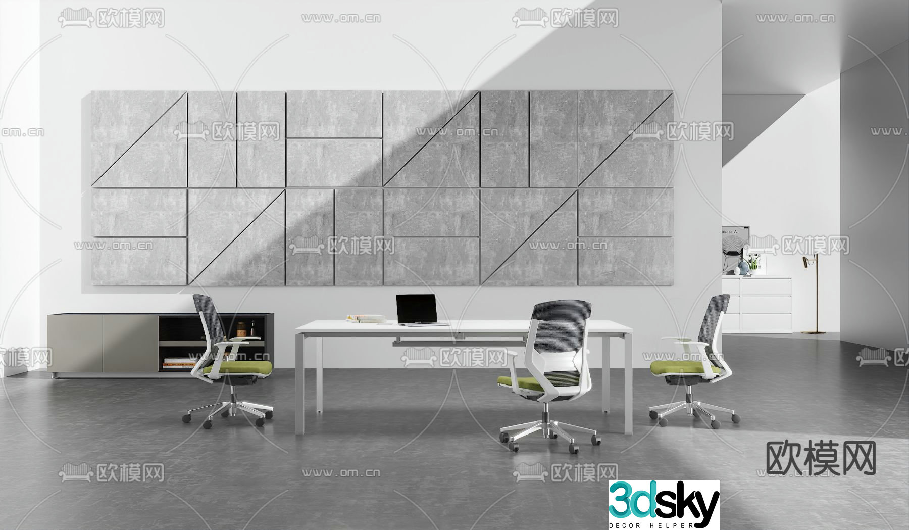 Conference tables and chairs conference table 3d model