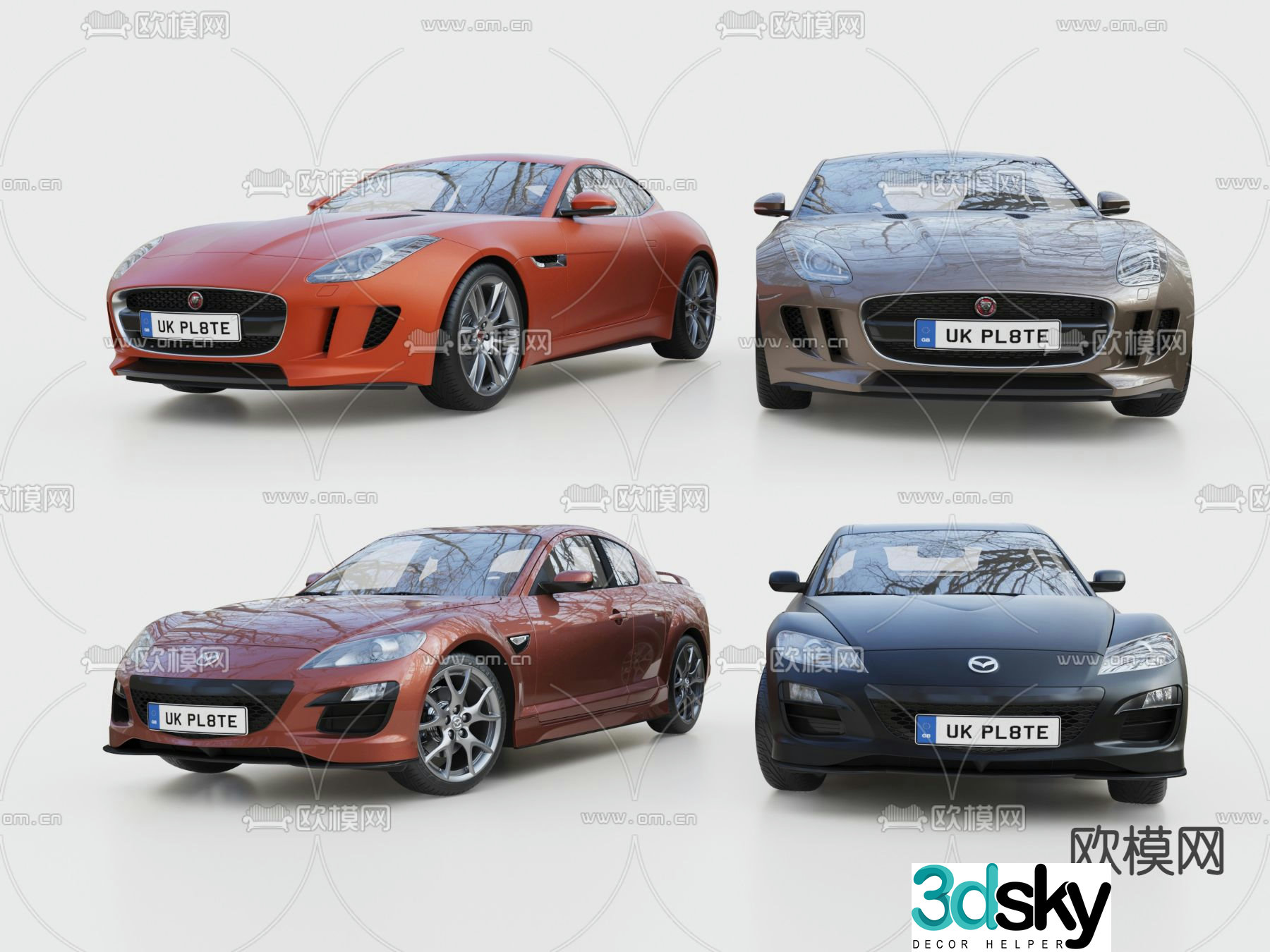 car luxury car sports car 3d model