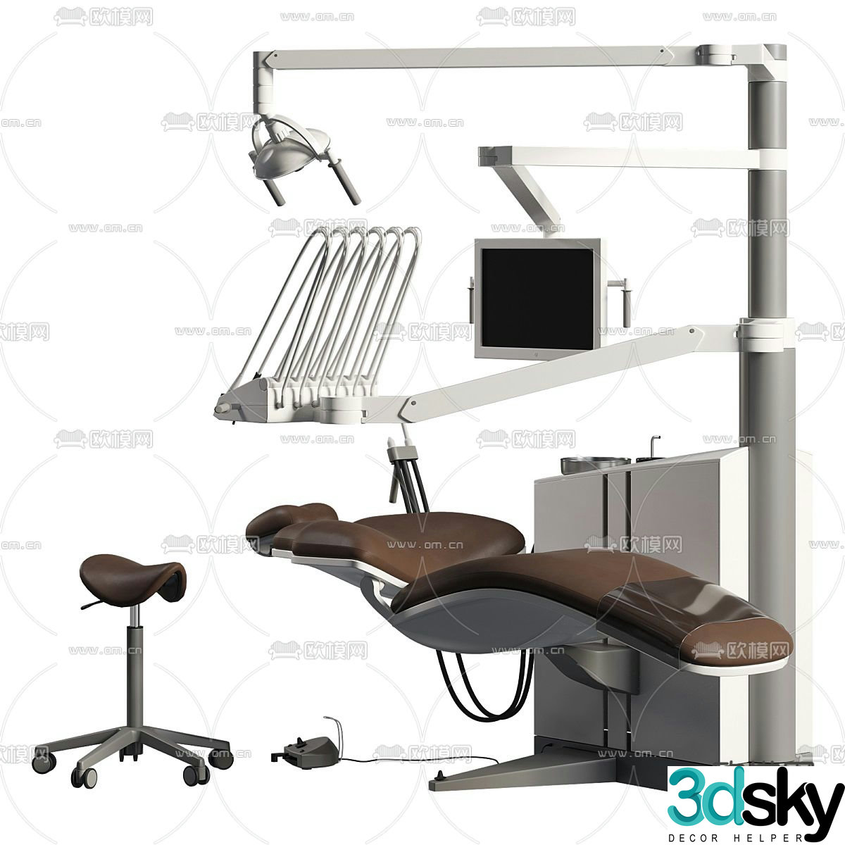 Dental chair Dentist operating chair 3d model