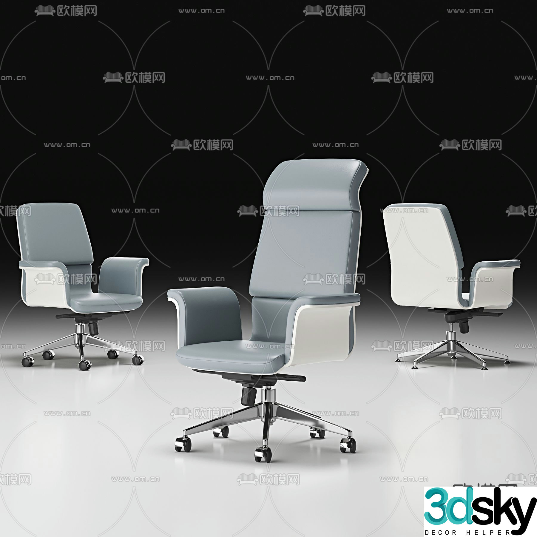Office chair boss chair staff chair conference chair 3d model