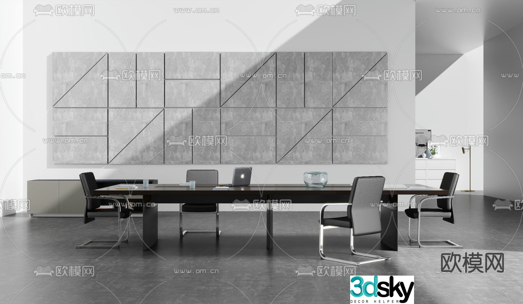 Modern conference table conference table 3d model