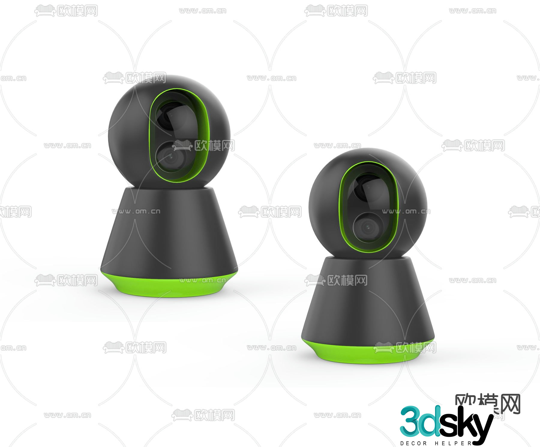 Camera security surveillance 3d model