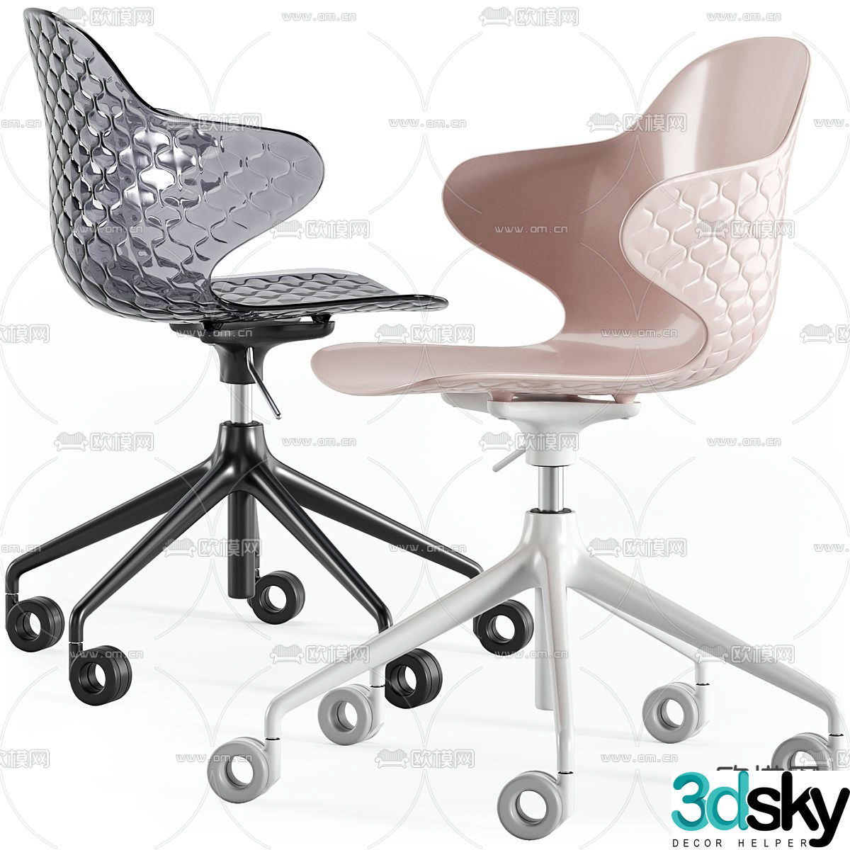 Saint office lounge chair 3d model
