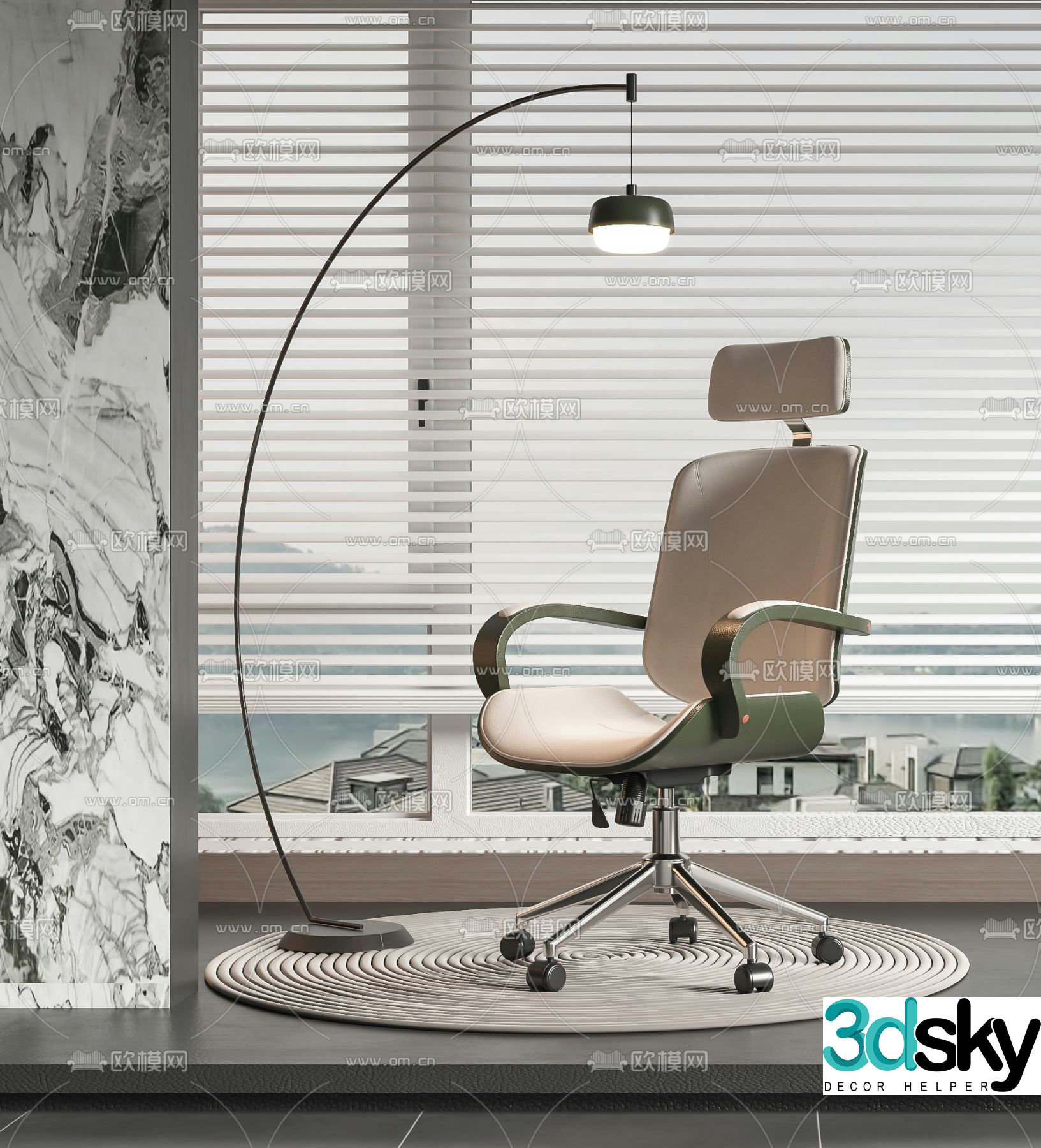 Office chair executive chair 3d model