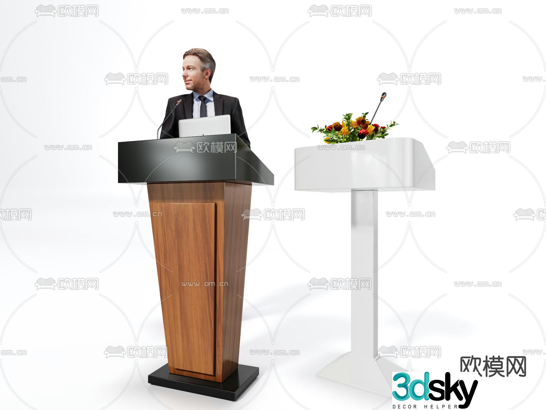 podium podium 3d model