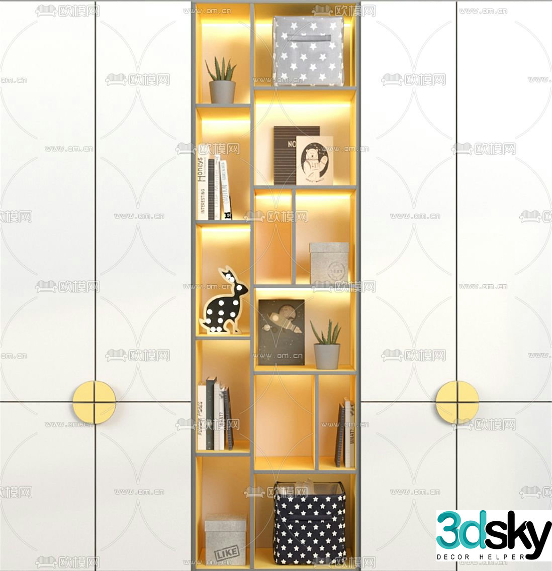 Children’s Wardrobe Wardrobe 3d model