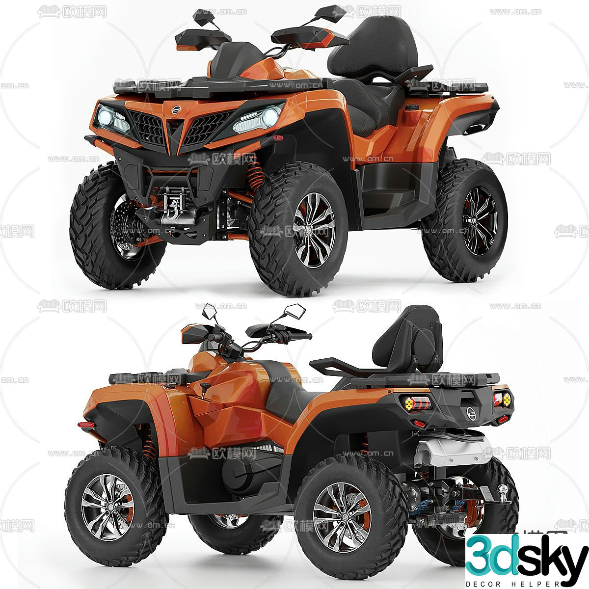 Mountain off-road vehicle 3d model