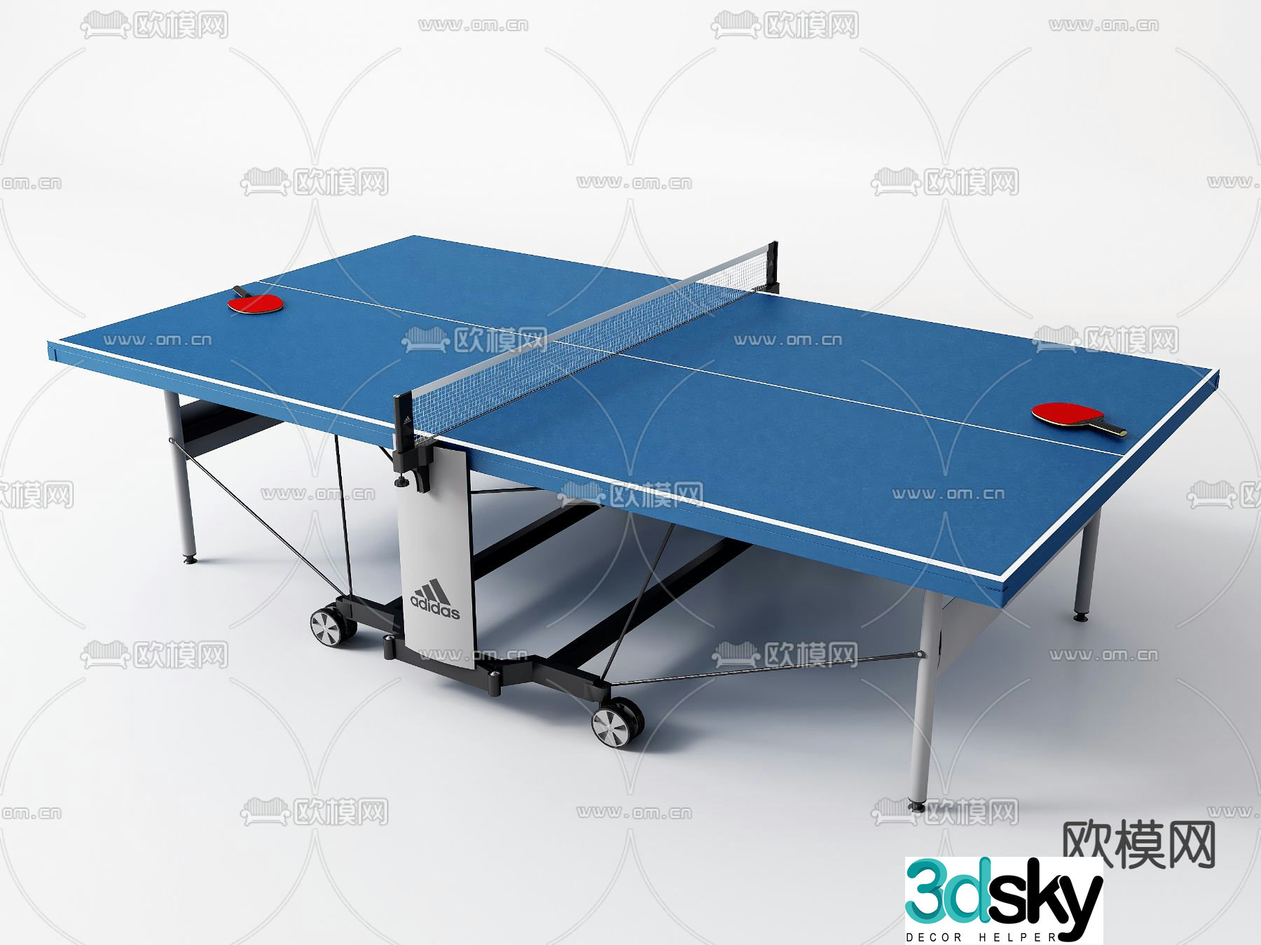 Table Tennis Table Table Tennis Table 3d model