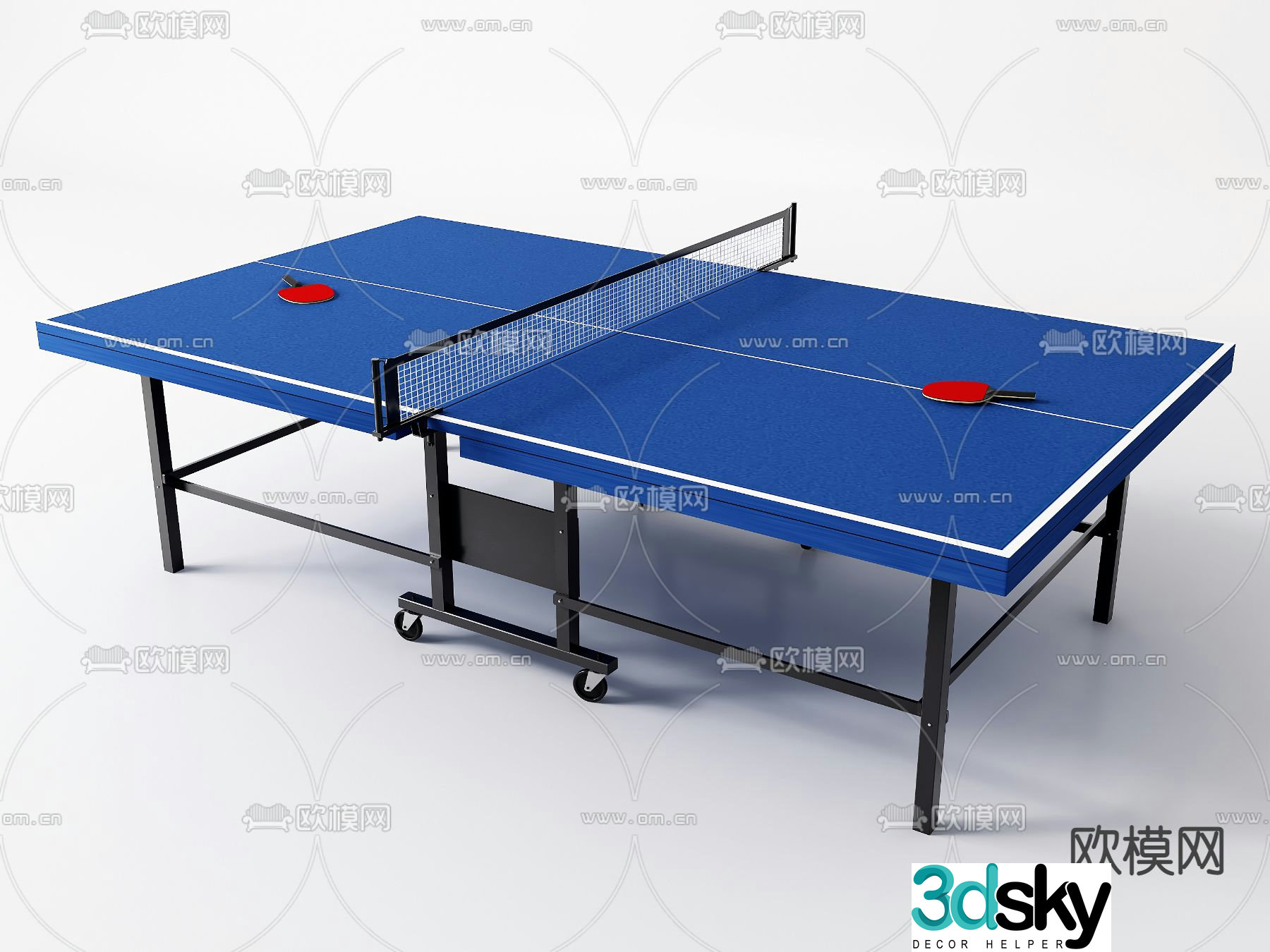 Table Tennis Table Table Tennis Table 3d model