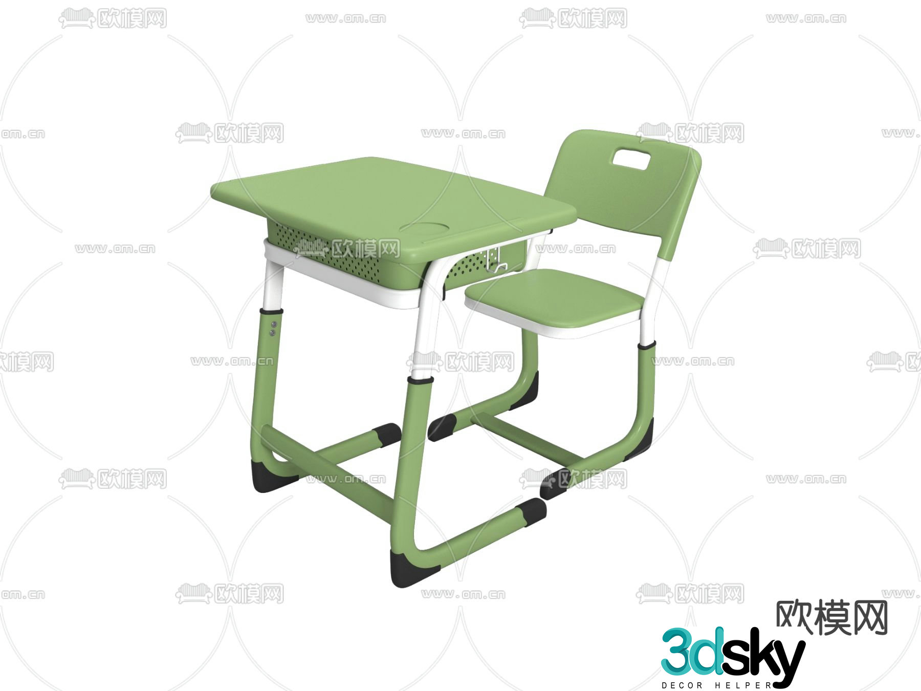 Children’s learning chair 3d model