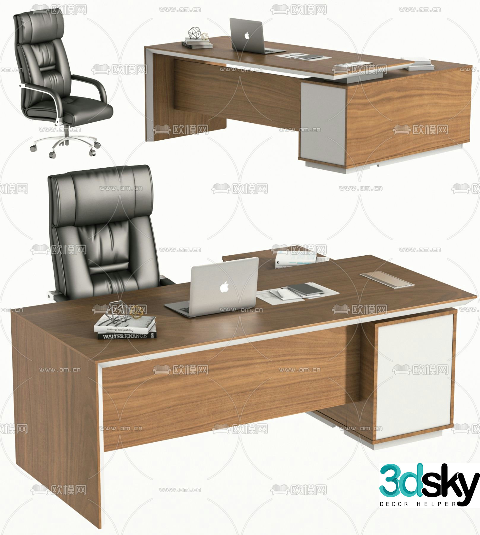 Executive desk executive desk 3d model