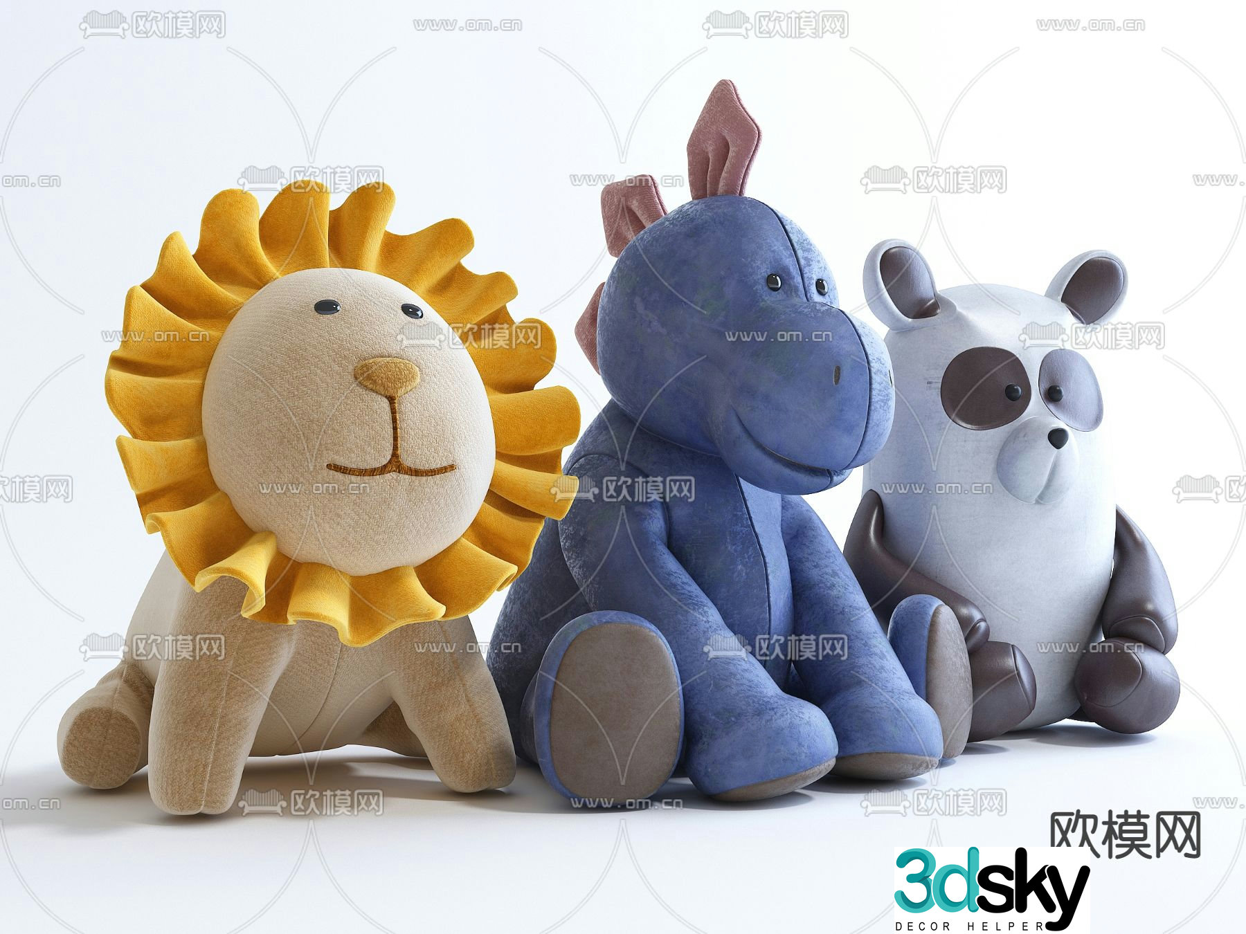 Children’s doll rag doll 3d model
