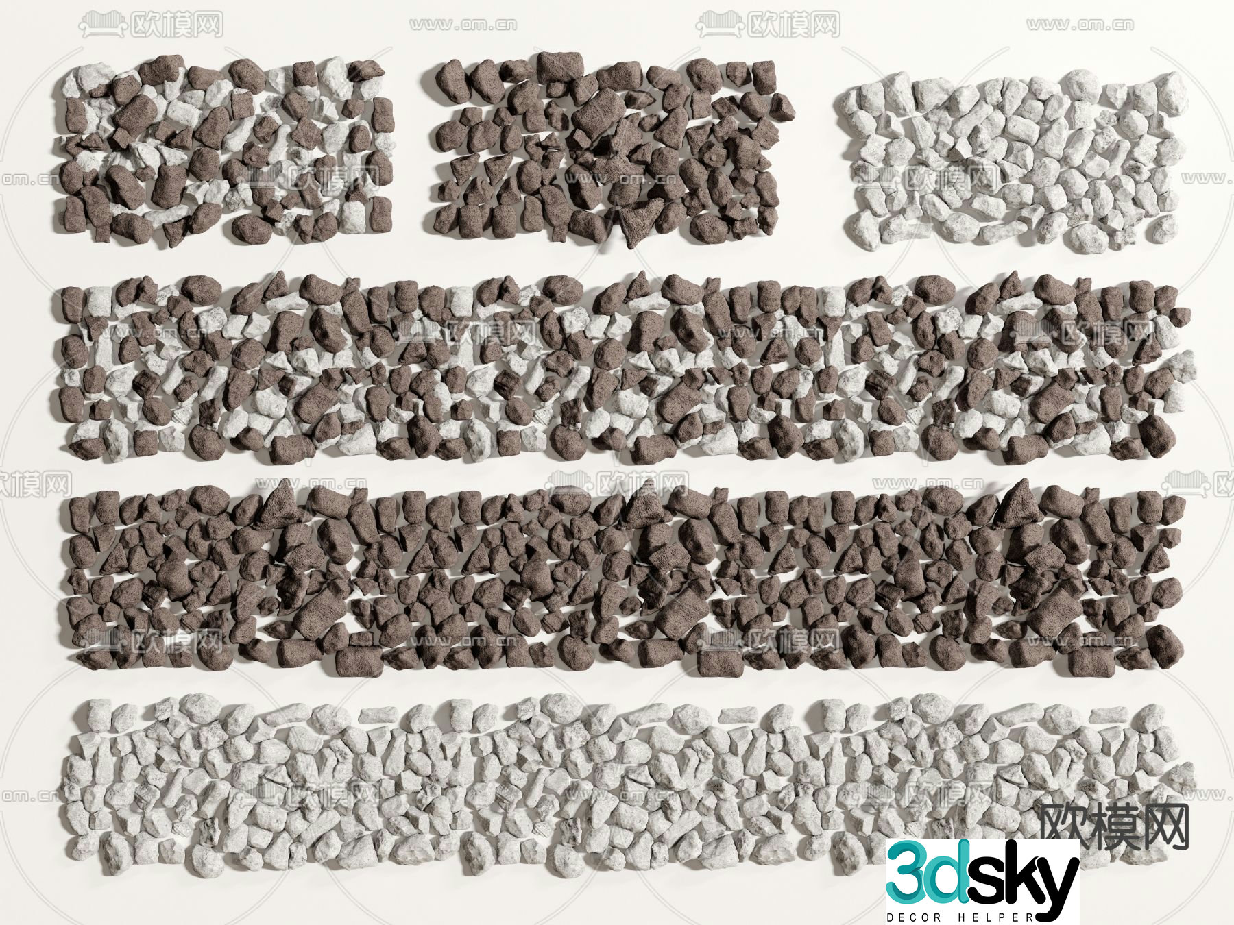 Pebbles Pebbles Stone Gravel 3d model