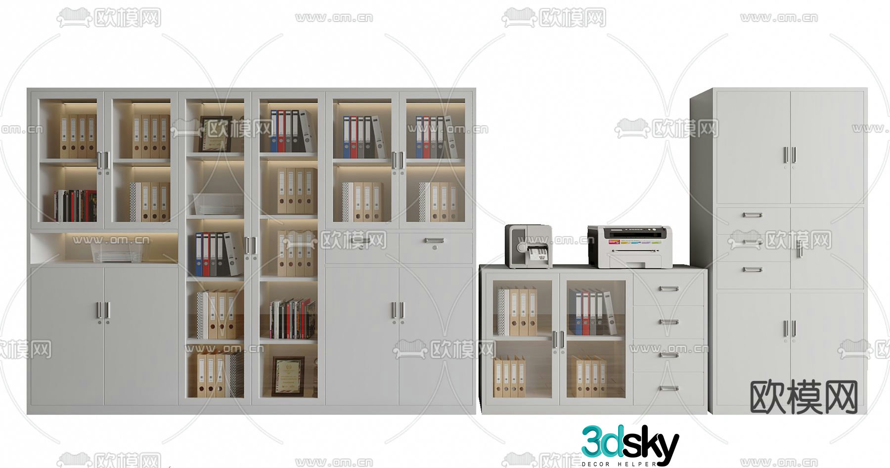 File cabinet filing cabinet information cabinet 3d model