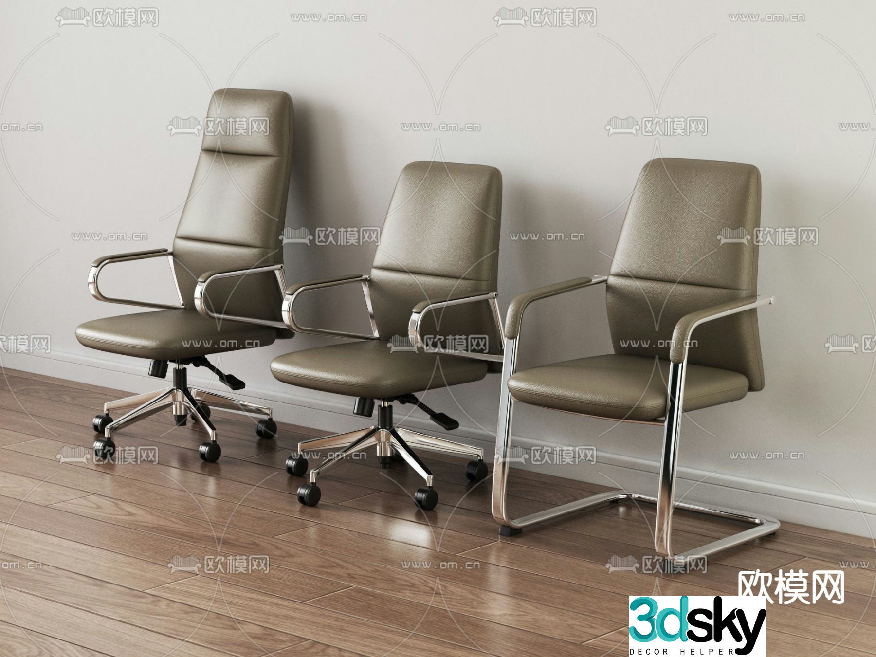 office chair seat swivel chair 3d model