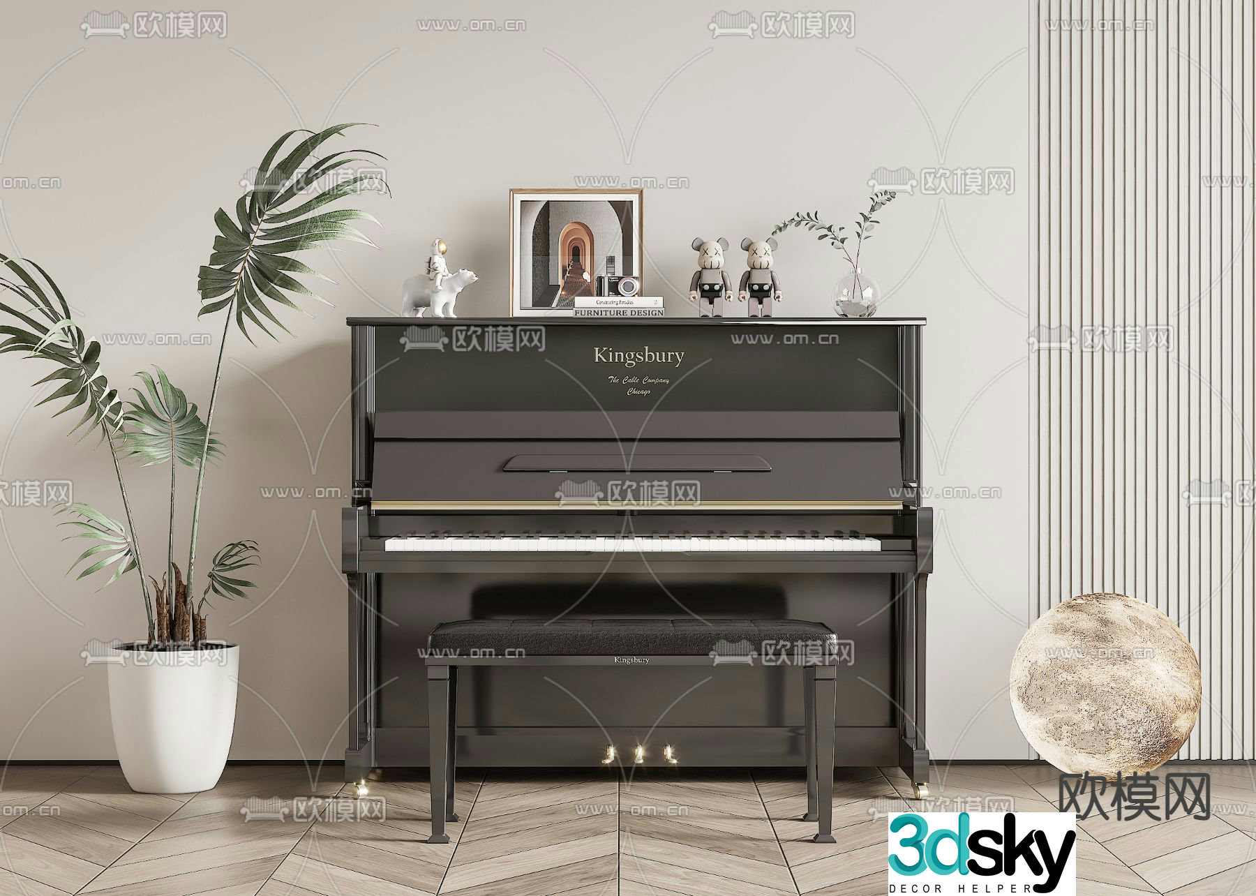 piano 3d model