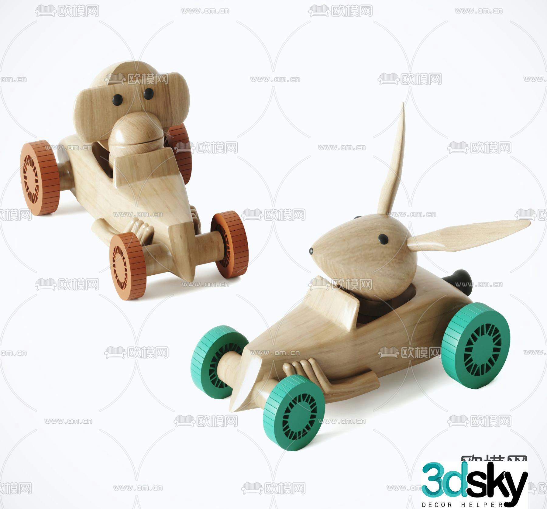 Children’s toys building block ornaments 3D model