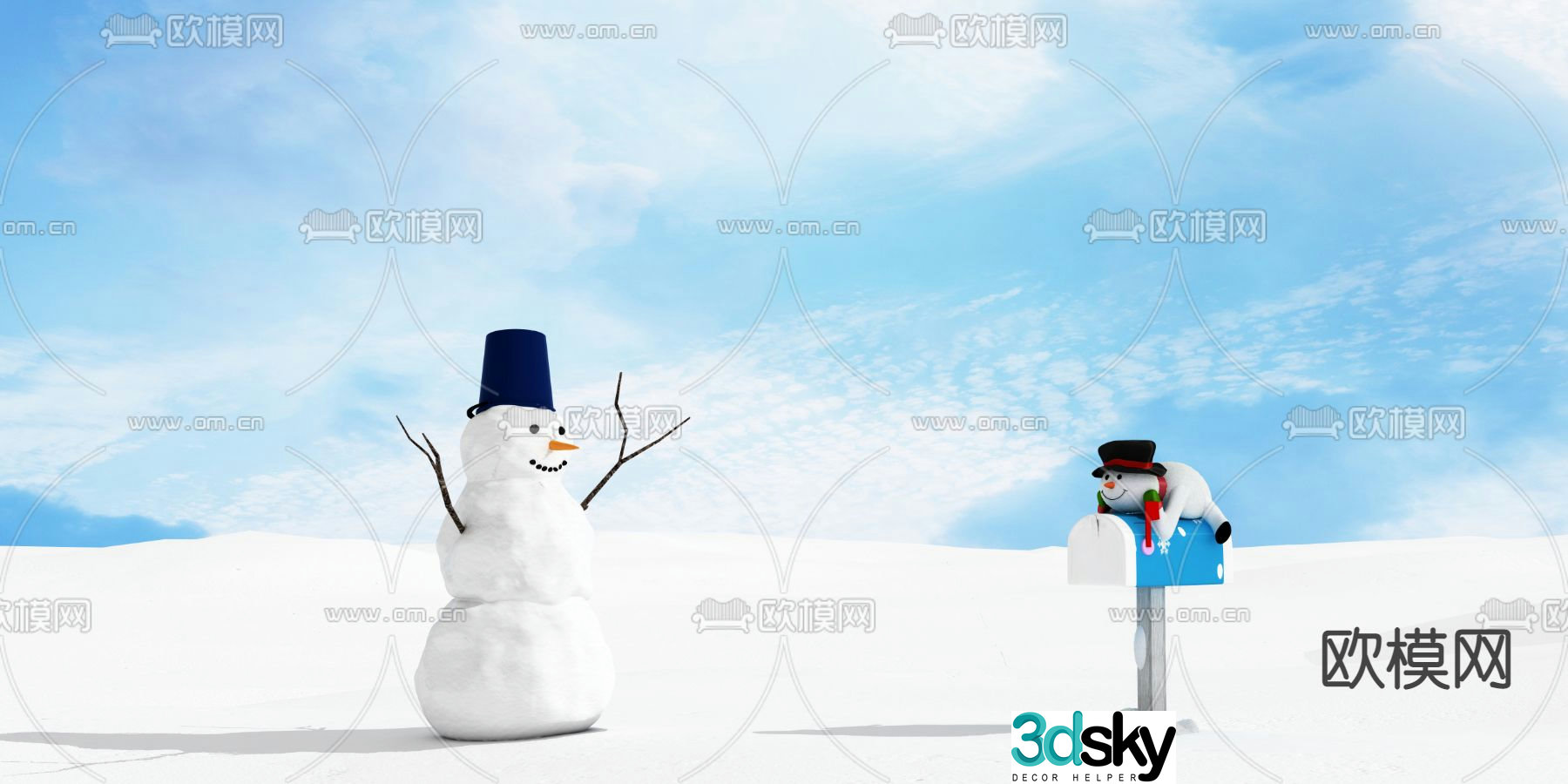 Snowman 3d model