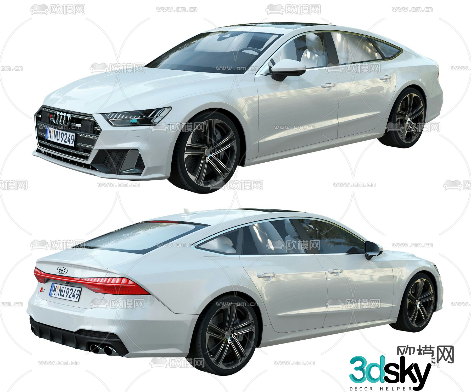 Audi car coupe 3d model