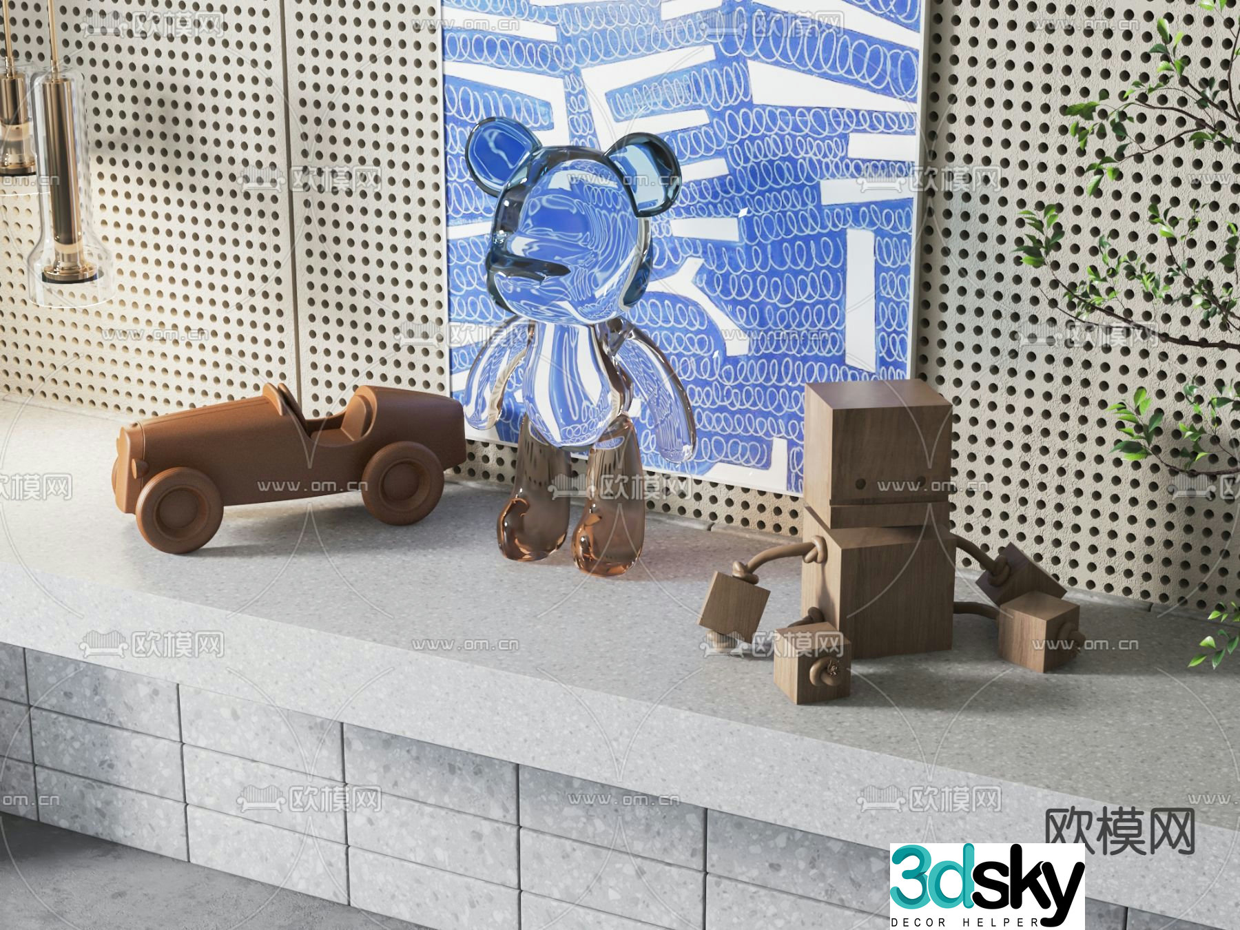 Children’s toys sculpture ornaments 3d model