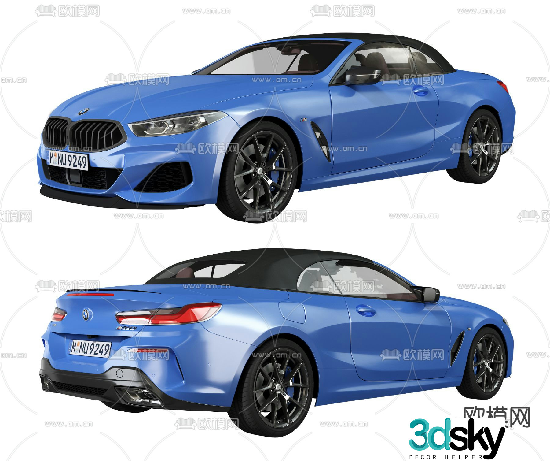 bmw car roadster 3d model