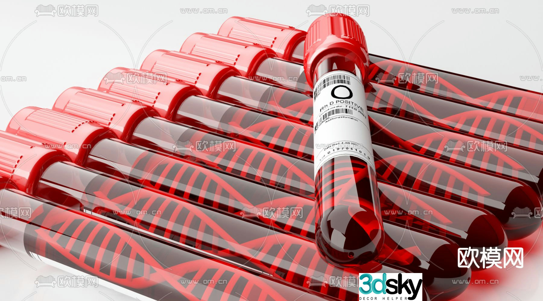 test tube petri dish 3d model