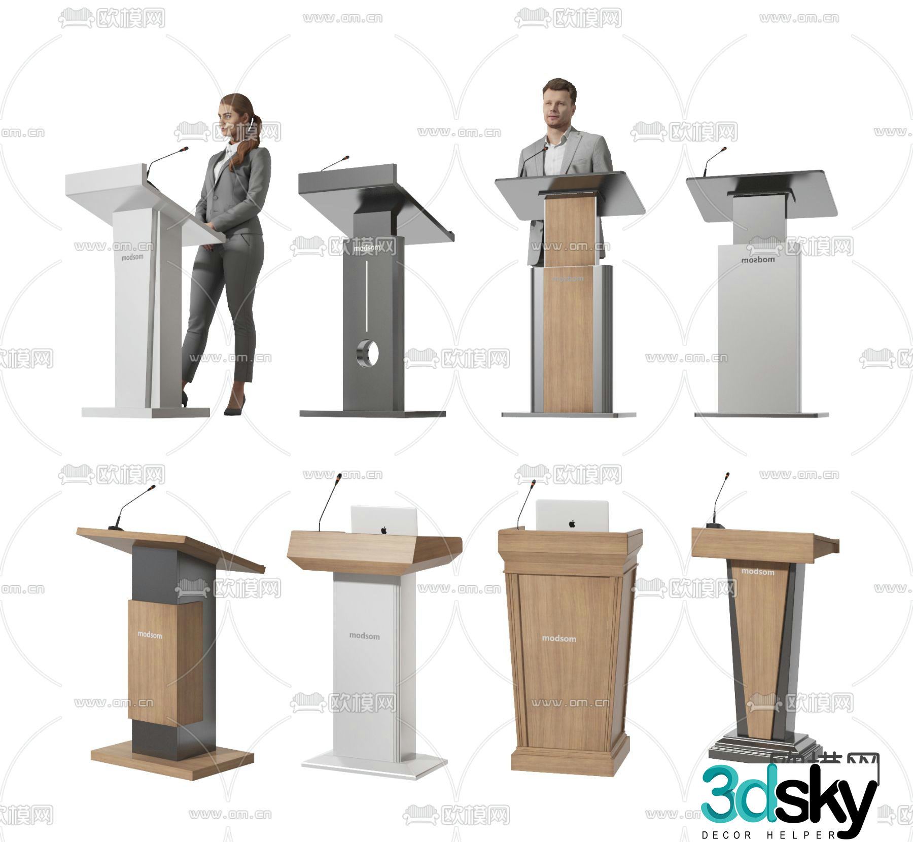 podium hosting podium award podium podium 3d model