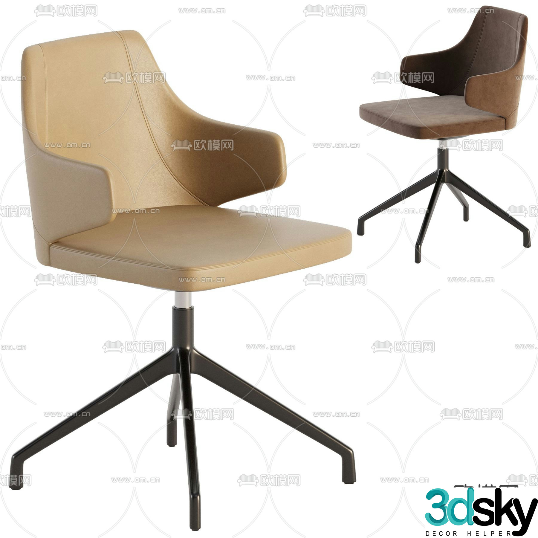 Wendy office chair class chair 3d model