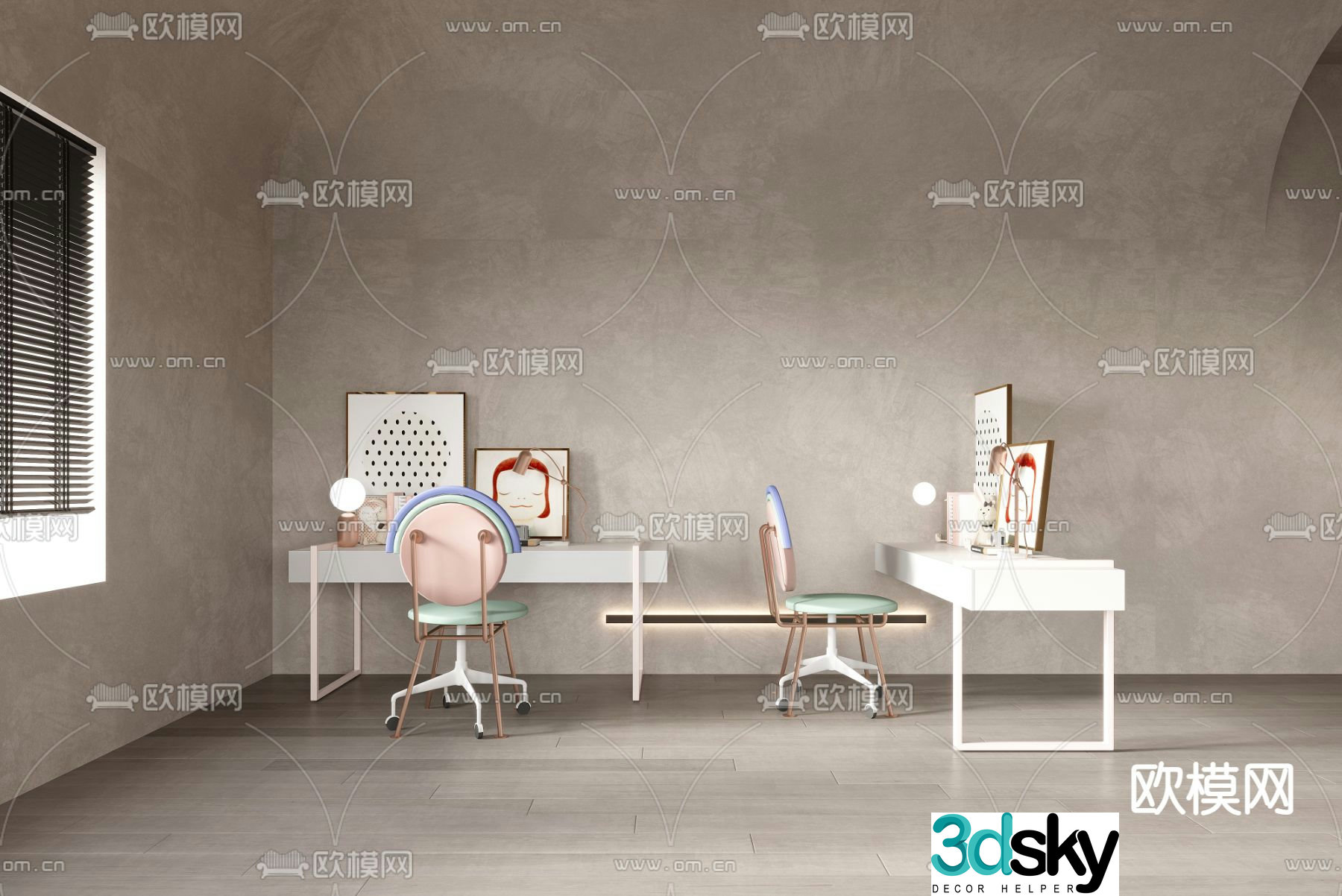 Children’s tables and chairs desks and chairs learning tables and chairs 3d model