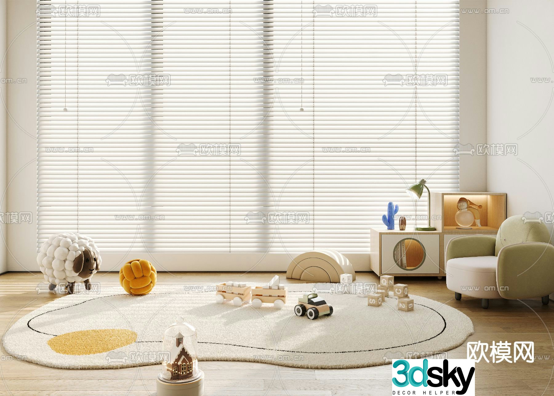 Children’s toys building blocks 3d model