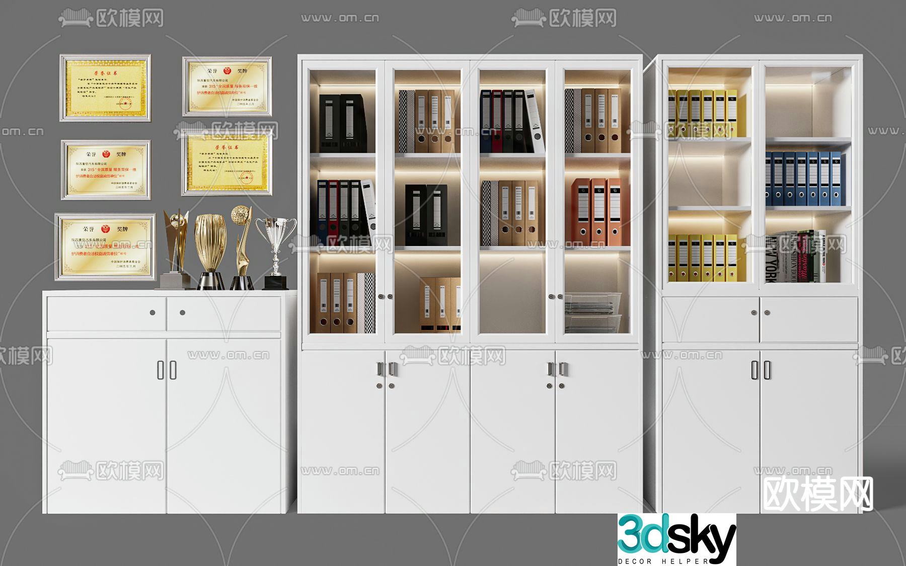 File cabinet filing cabinet iron cabinet office cabinet 3d model