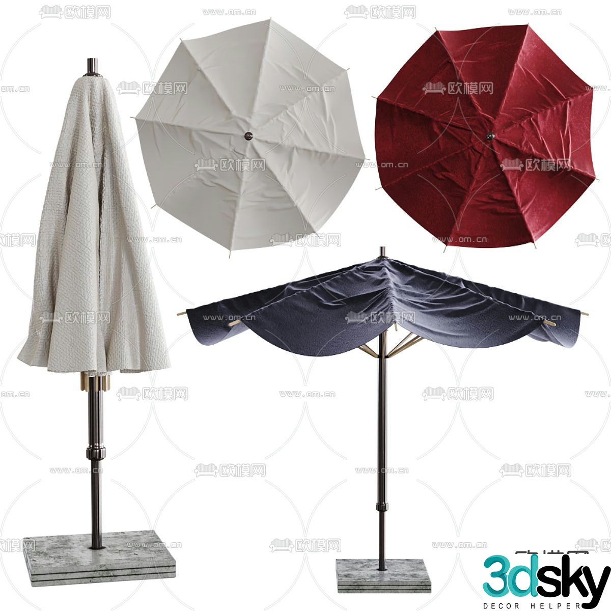 parasol umbrella 3d model