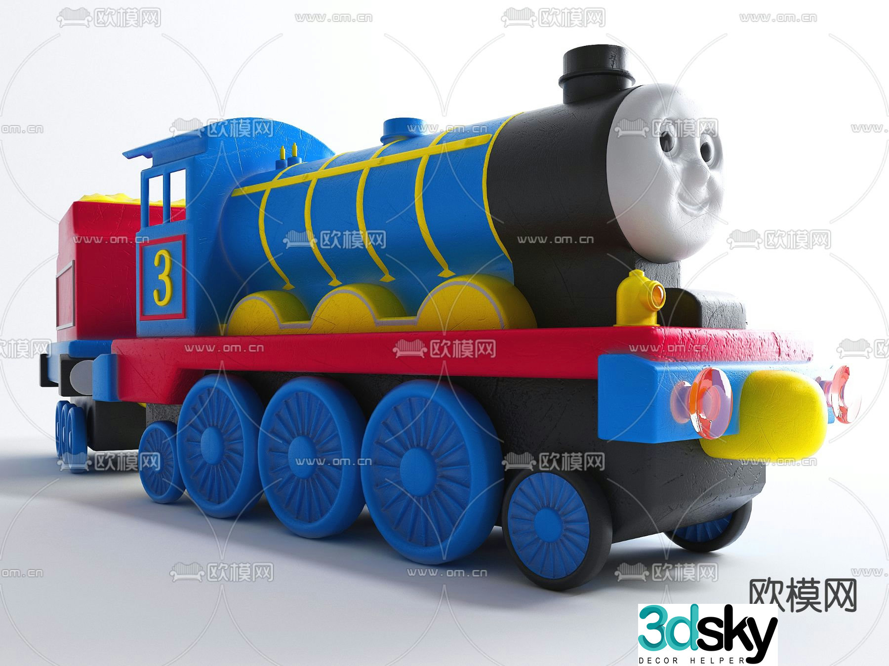 toy train 3d model
