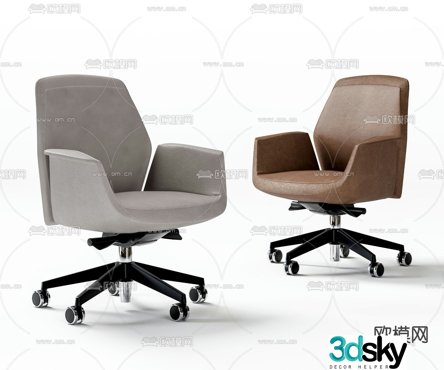 Office chair staff chair 3d model