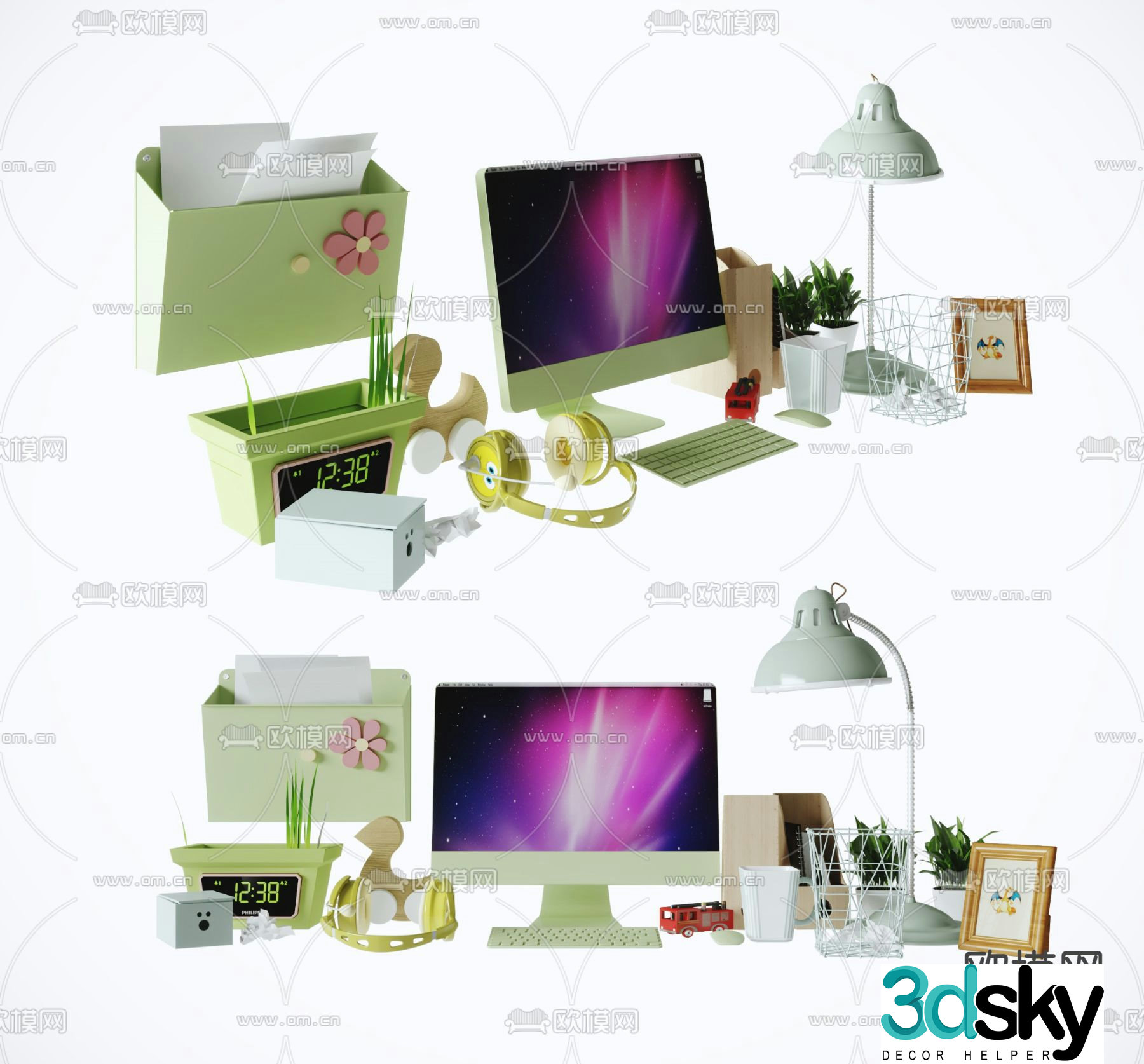 Desktop ornaments children’s stationery 3d model