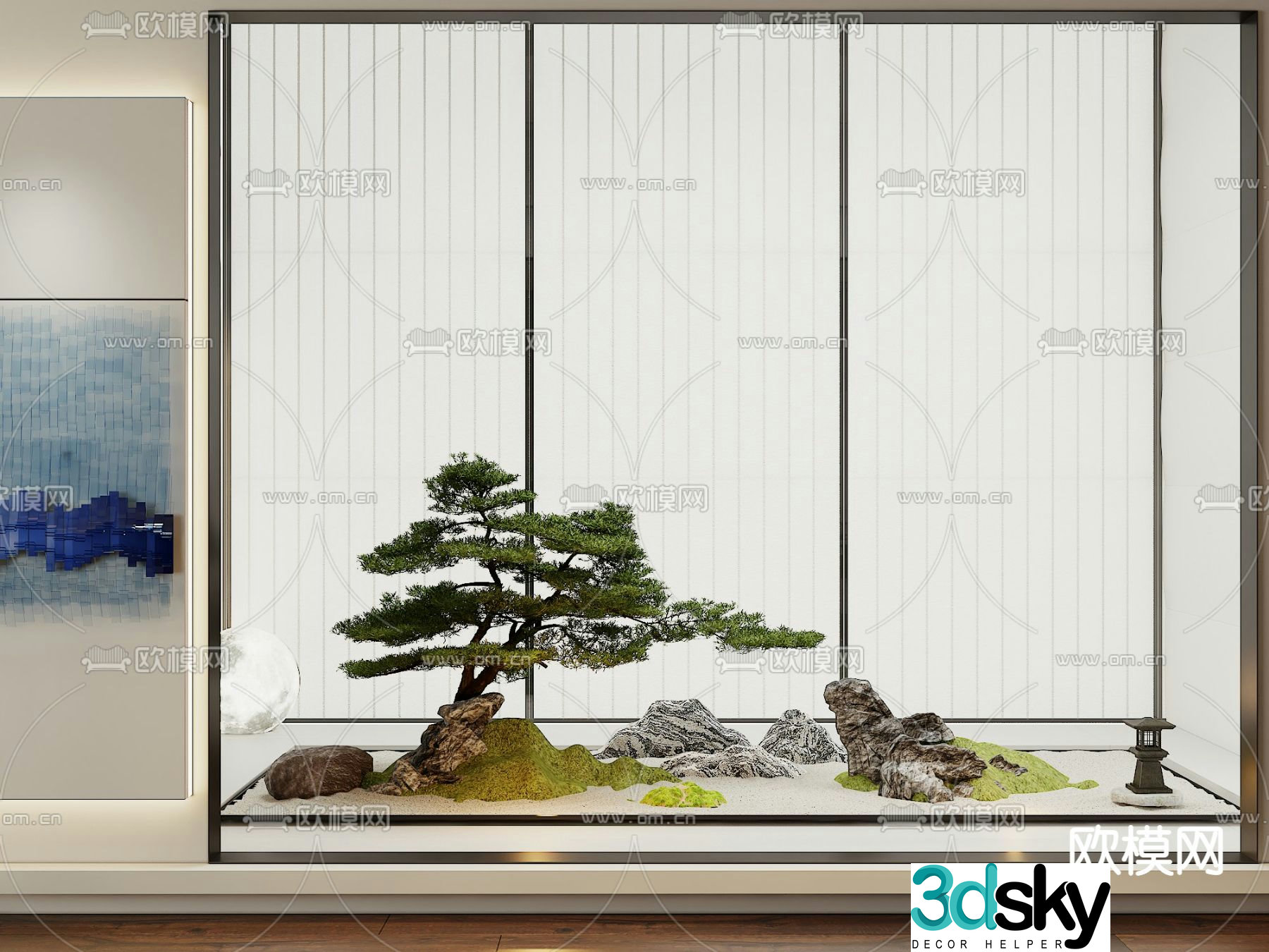 Plant landscaping landscape sketch 3d model