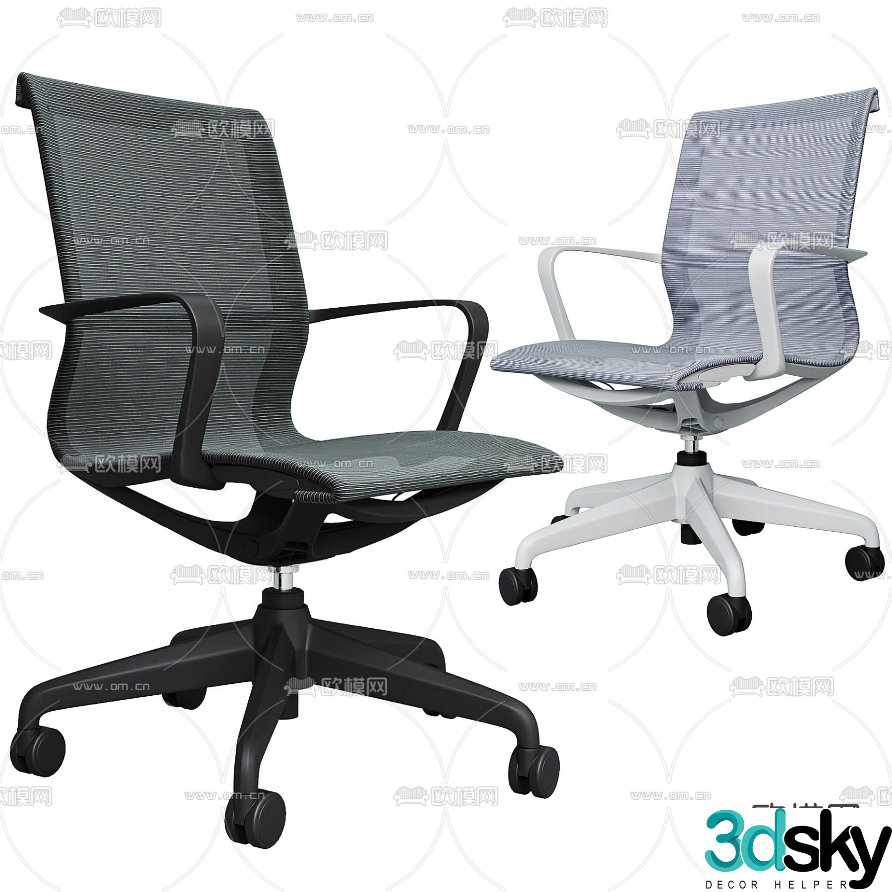 Mayer office chair 3d model