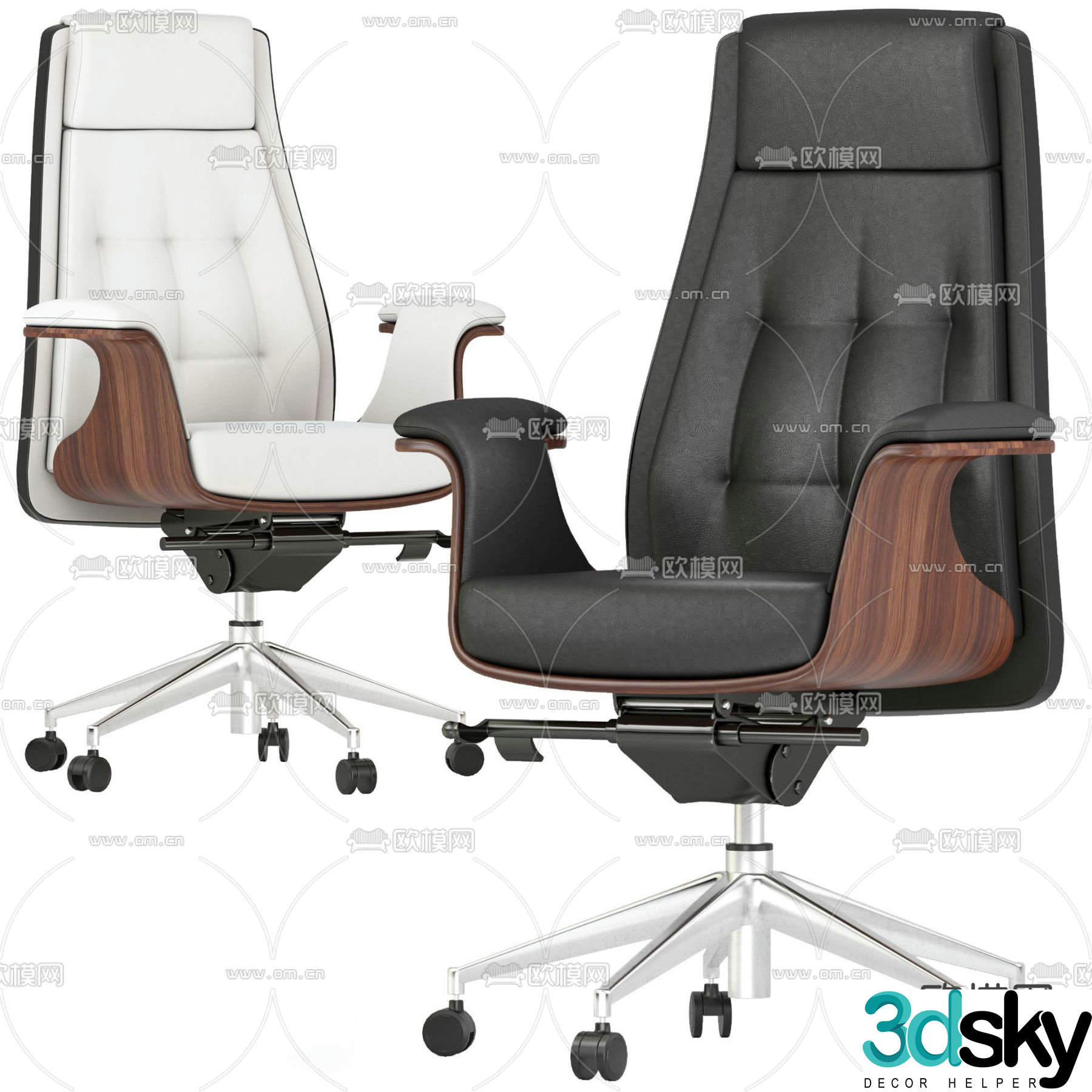 Office chair boss chair executive chair 3d model