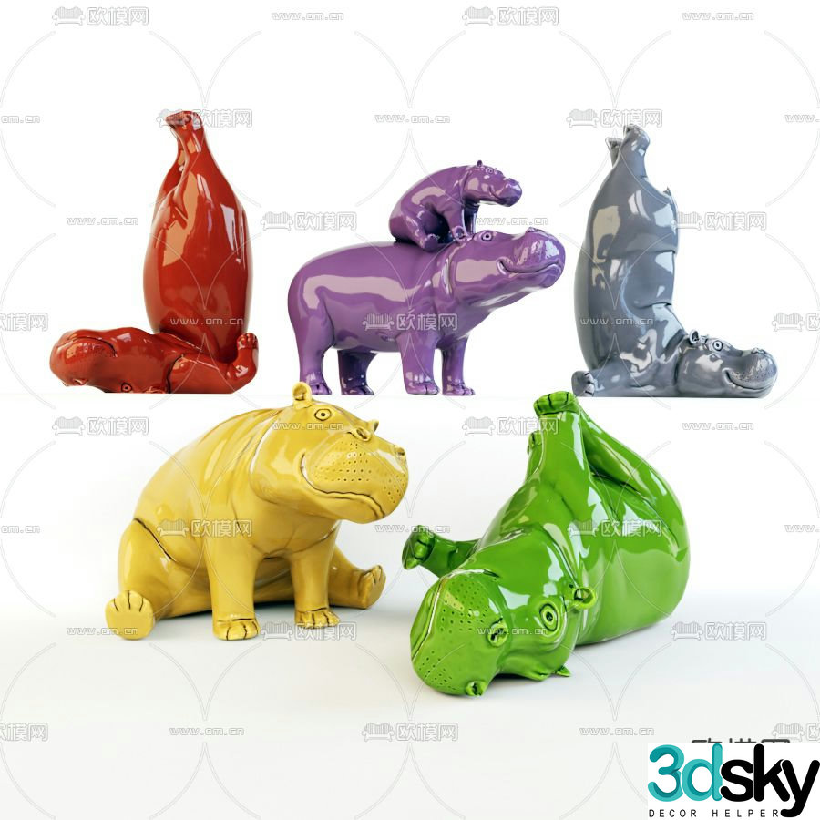 Rhino toy 3d model