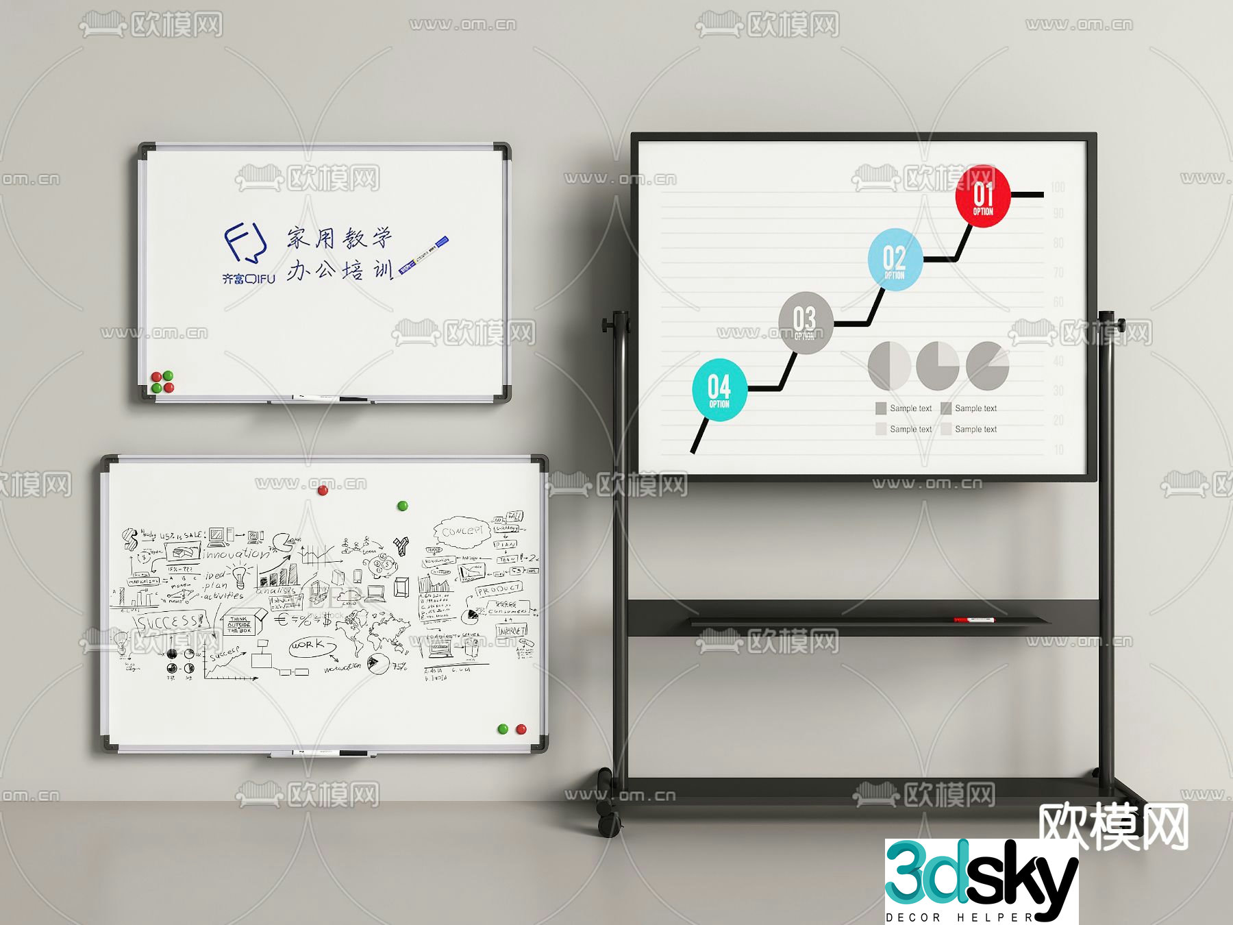 Office whiteboard mobile whiteboard writing board