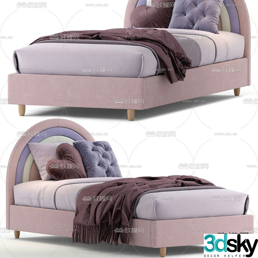 Children’s bed single bed 3d model